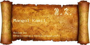 Mangol Kamil névjegykártya